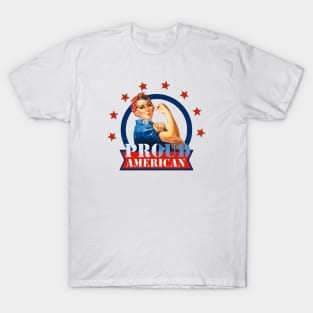 Rosie Riveter Proud American T-Shirt